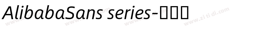 AlibabaSans series字体转换